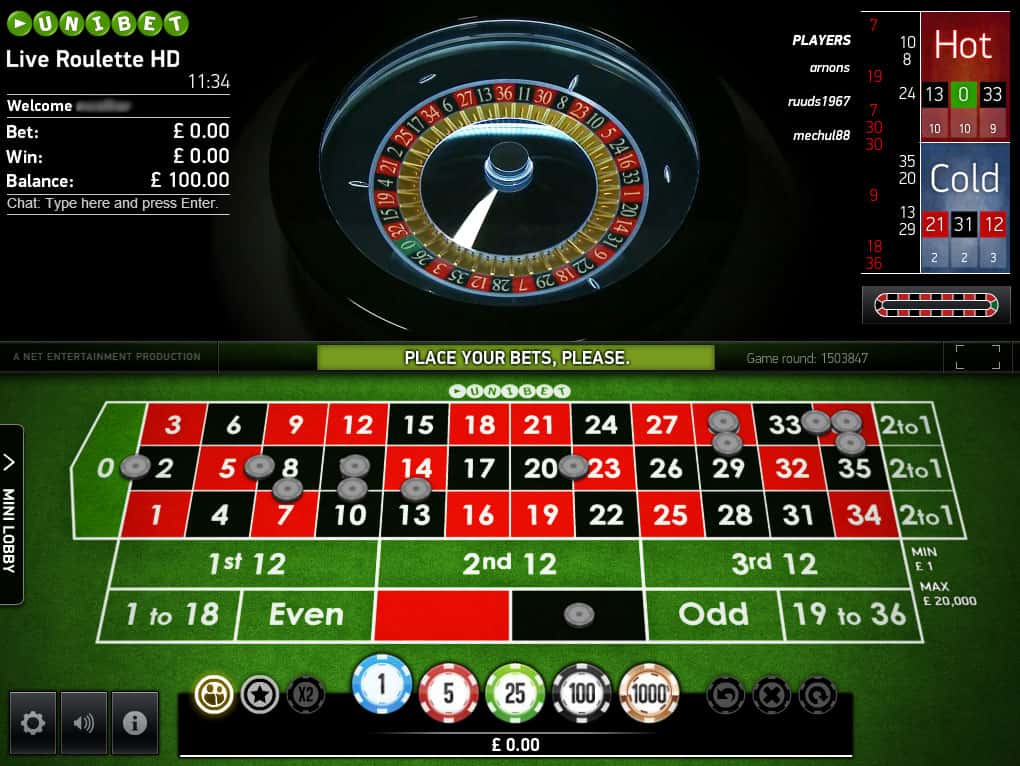 Double street roulette strategy