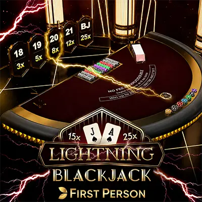 First Person Lightning Blackjack