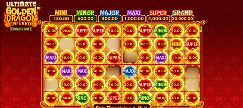 Ultimate Golden Dragon Inferno - Hold & Win
