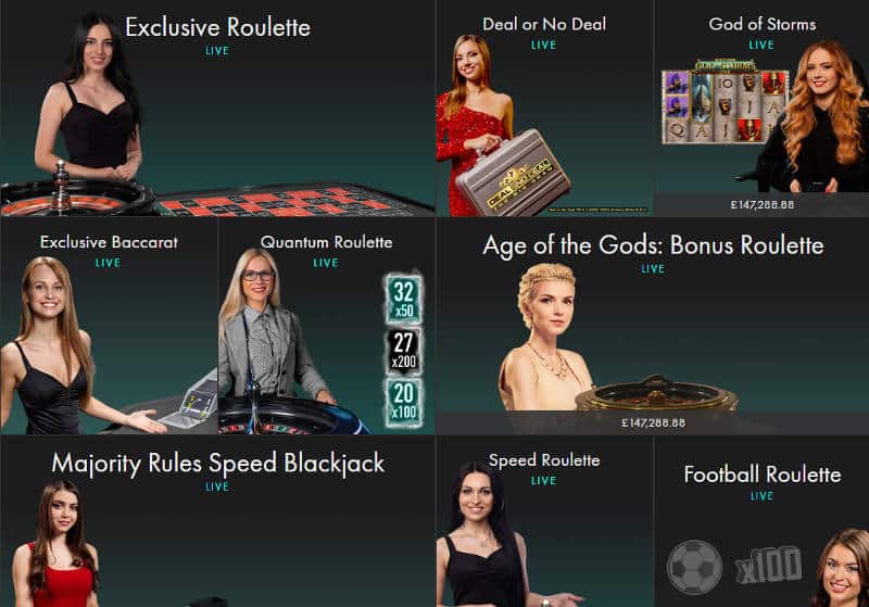 bet365 live casino games