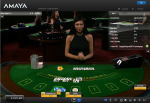 Amaya Live Casino Blackjack