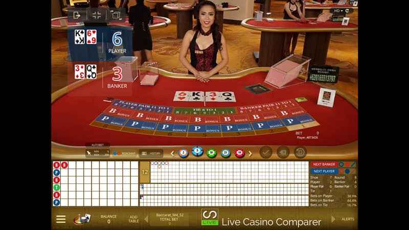 microgaming live casino baccarat