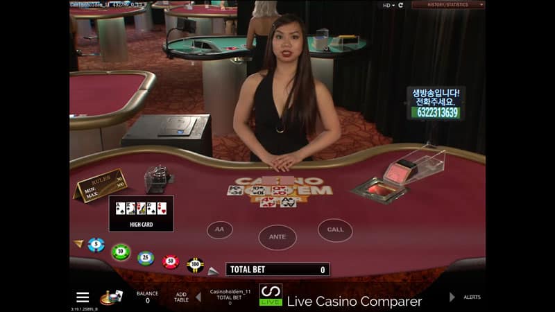 microgaming live casino holdem