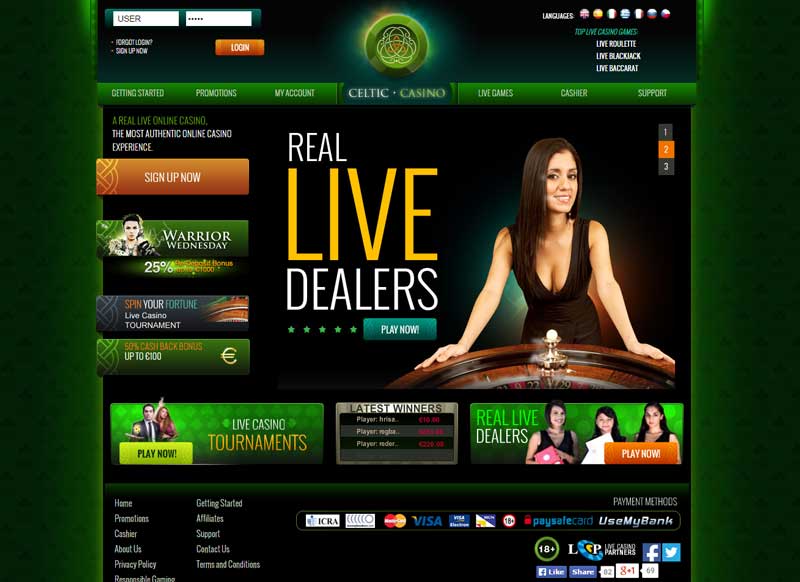 Celtic live Casino