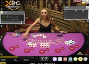 XProgaming Live Casino Caribbean Poker