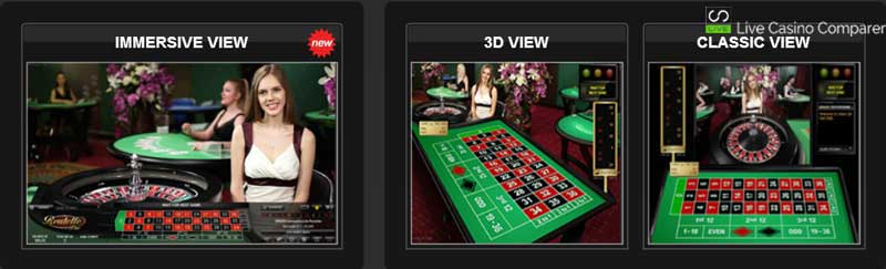 Immersive Lite Roulette - Table Selection