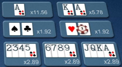 live hi lo bets