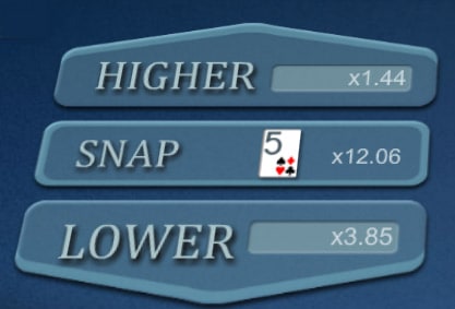 live hi lo snap odds