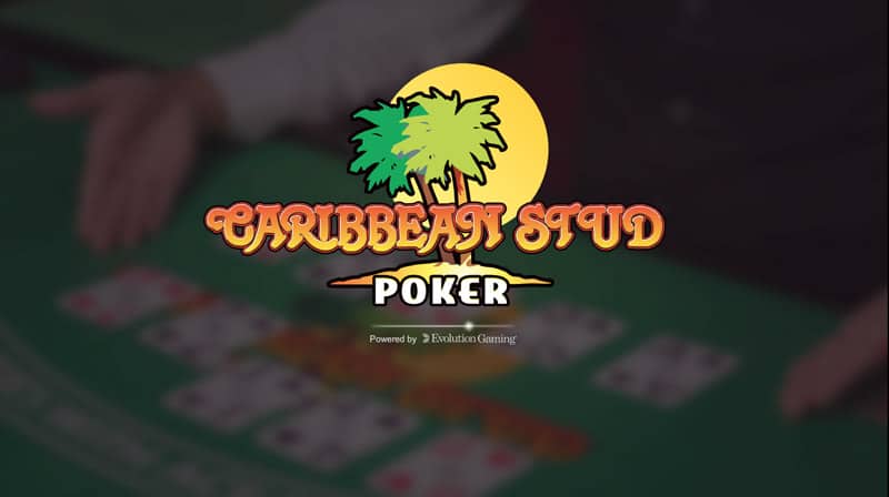 Evolution Gaming Live Caribbean Stud poker splash page
