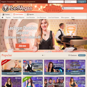 Leo Vegas Live Casino