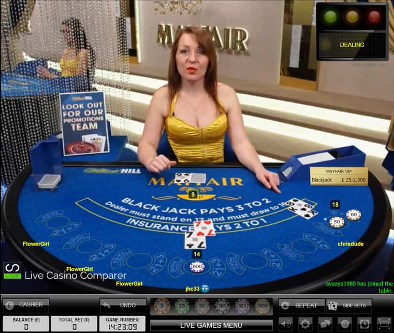 William Hill Mayfair Blackjack