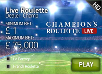 champions league roulette