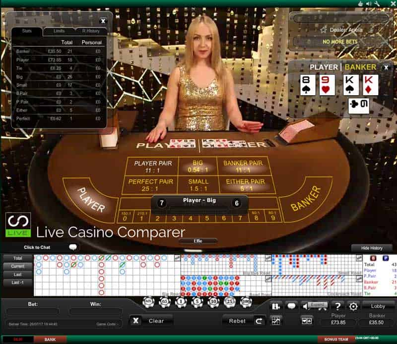 Playtech No Commission Baccarat