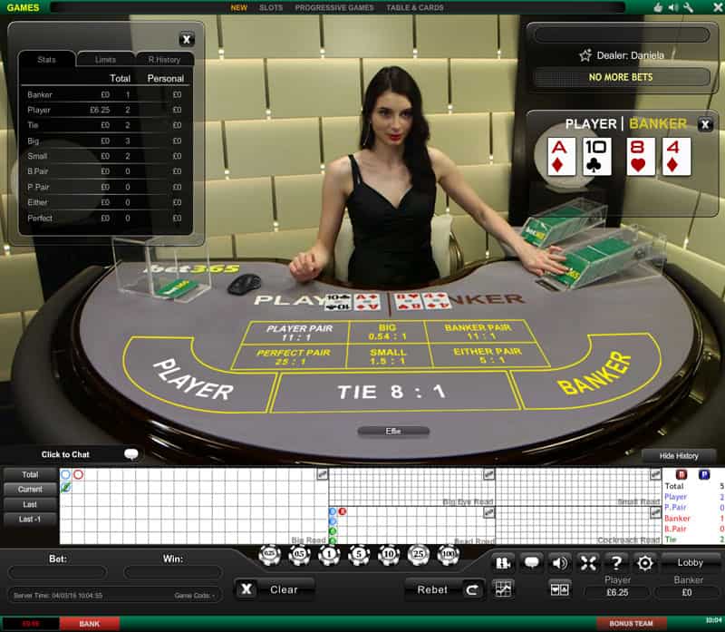 bet365 dedicated baccarat