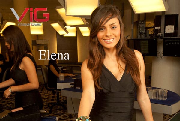 elena live dealer at visionary igaming