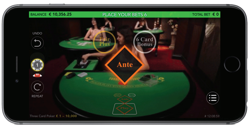 mobile 3 card poker