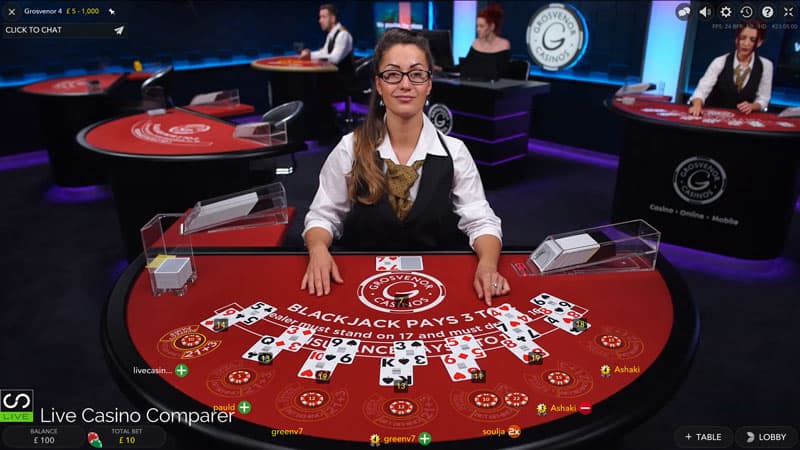 Grosvenor Live Blackjack 2