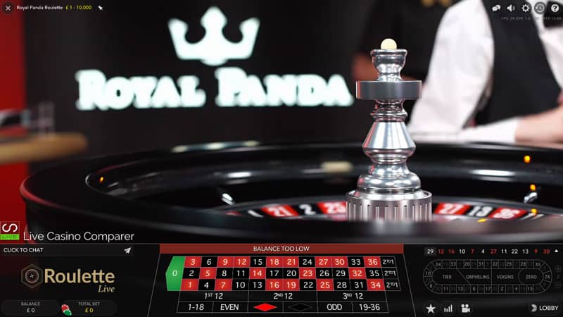 royal panda live roulette tournament