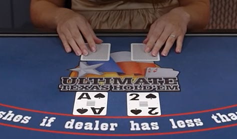 Rules for ultimate texas holdem table game