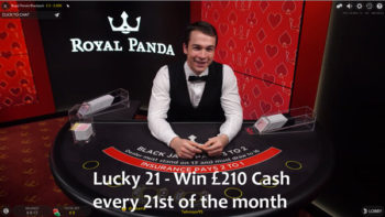 win £210 cash at Royal Panda