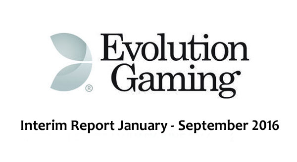 stronge quarter for evolution gaming