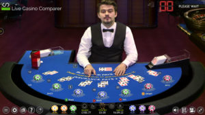 extreme live blackjack - Blue table