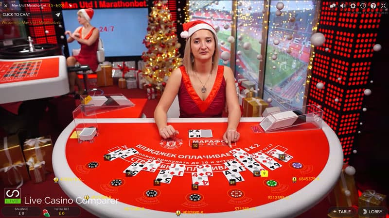 marathonbet xmas live dealer