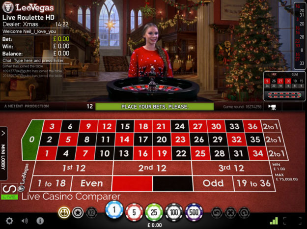 leo vegas xmas live roulette