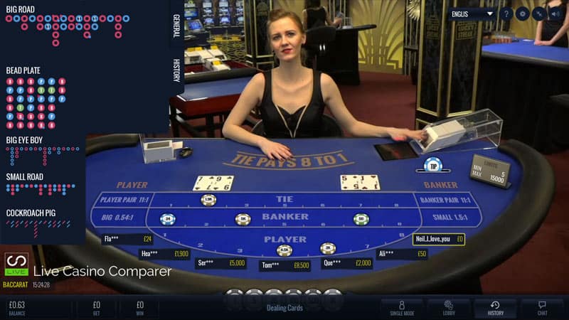 Luckystreak Live Baccarat