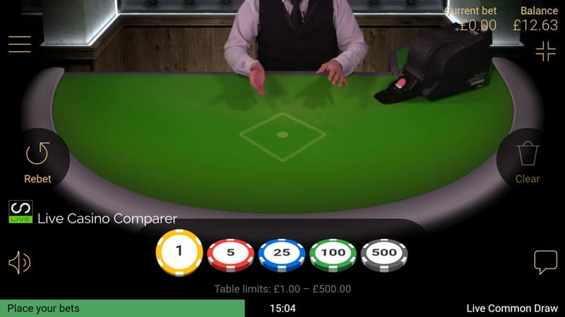 netent mobile live blackjack - landscape closeup