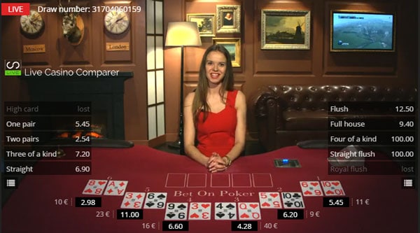 Bet on poker - first deal