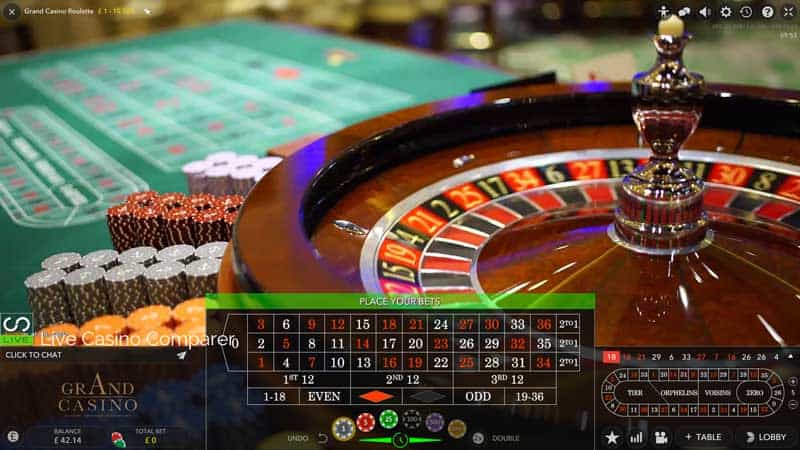 Grand Casino Live Roulette