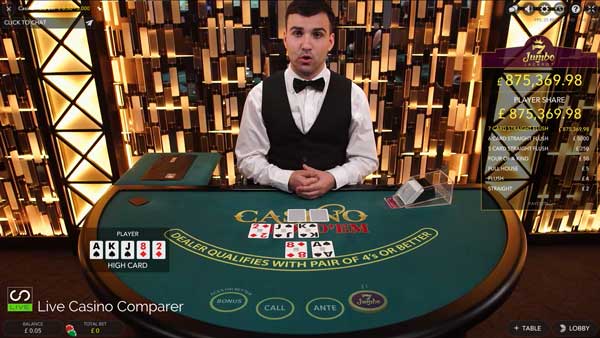 casino hold'em progressive jackpot