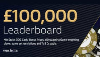 Live Casino £100k leaderboard