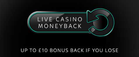 August Sky Live Casino Promotions - Moneyback