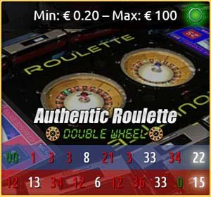 Authentic Double Wheel Roulette