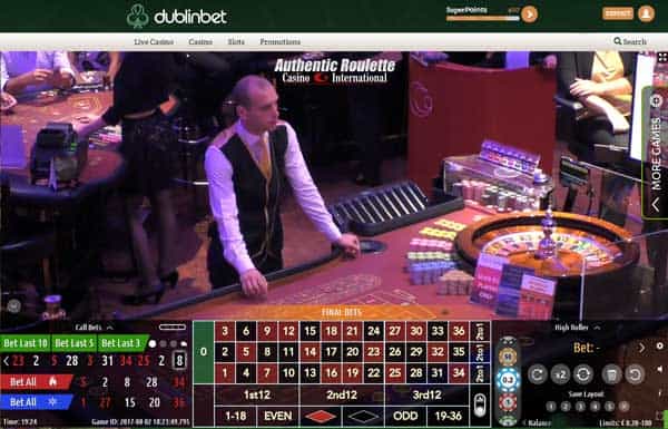 DublinBet adds Authentic Roulette