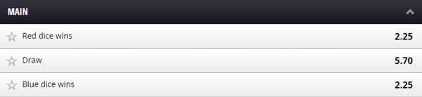 Betgames Dice Duel Main Bet