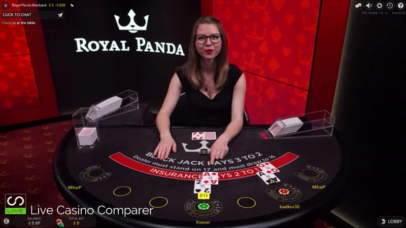 Royal Panda Blackjack