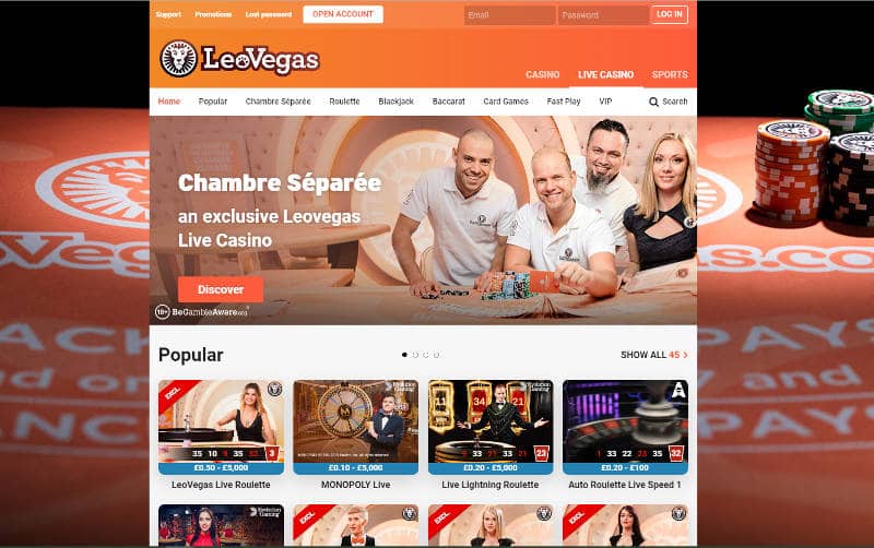 leo vegas live casino review