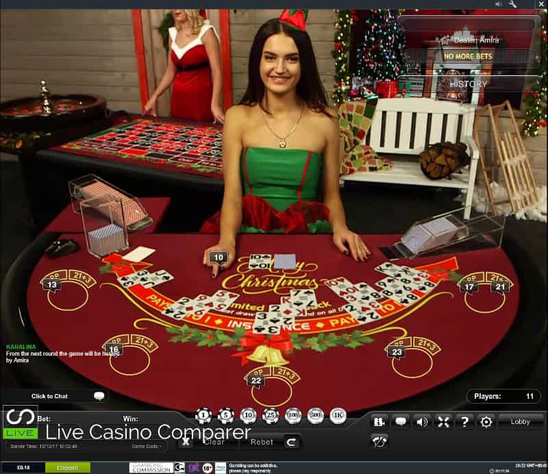 playtech christmas live casino blackjack