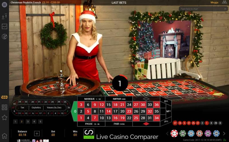 playtech christmas live casino french roulette