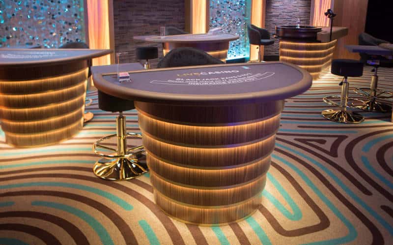 Blackjack Table in Evolutions new Canadian Live Casino Studio 