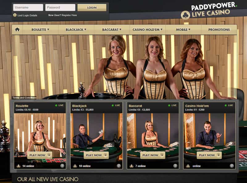 paddy power live casino review