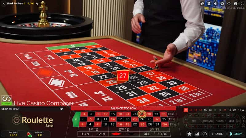 norwegian roulette table 