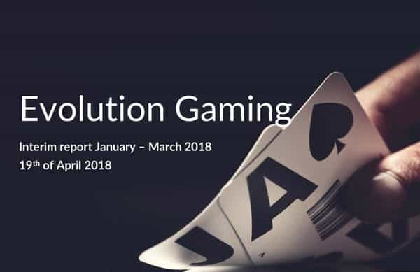 Evolution first quarter results 2018