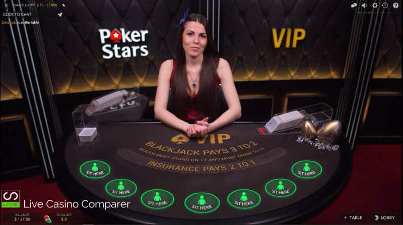 Pokerstars VIP Blackjack