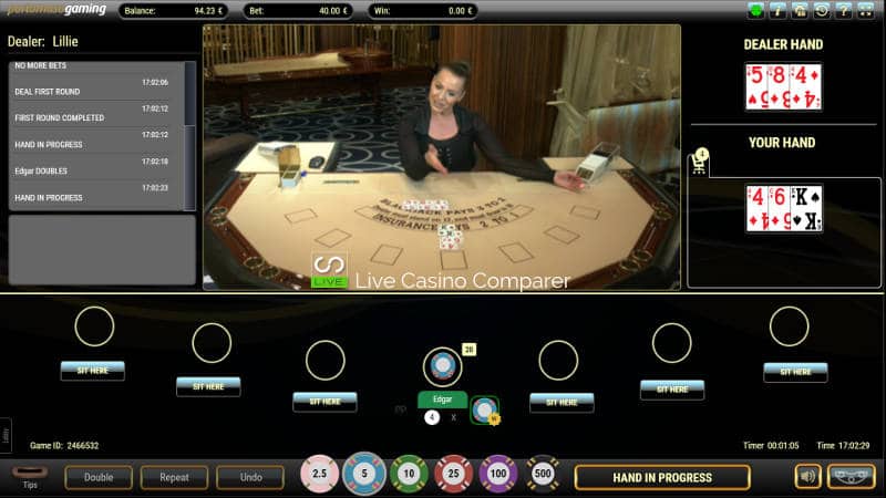 portomaso oracle live blackjack mixed mode format