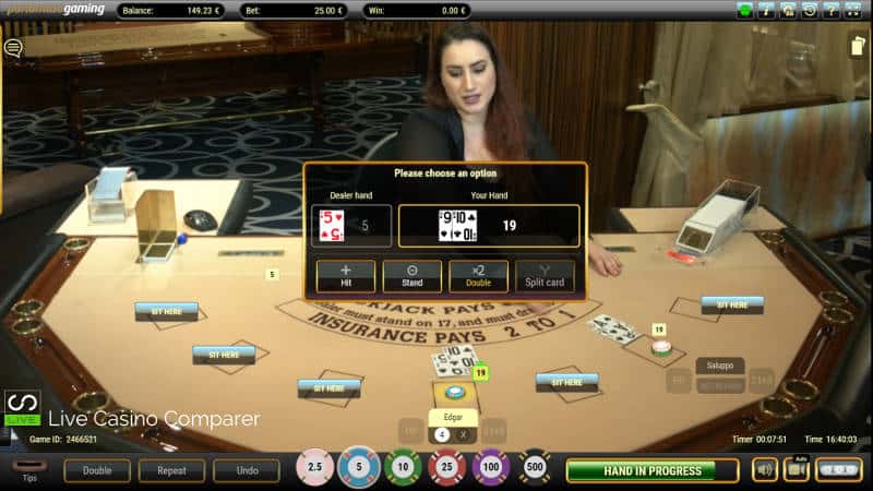 portomaso oracle live blackjack decisons