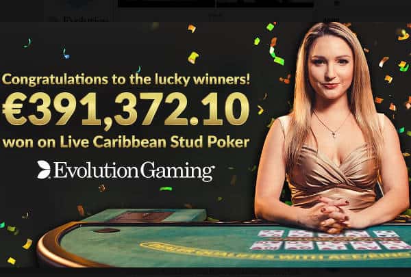 Evolution's €391,372.10 Progressive Jackpot